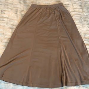 Mid calf flare skirt